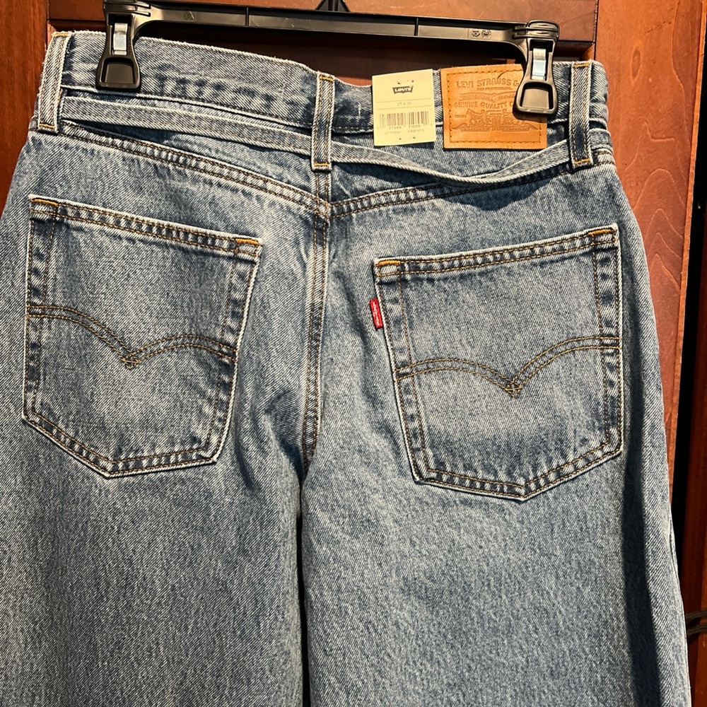 Levi's women’s XL straight Tie-Waist Jeans light wash 27X31 - Picture 7 of 7